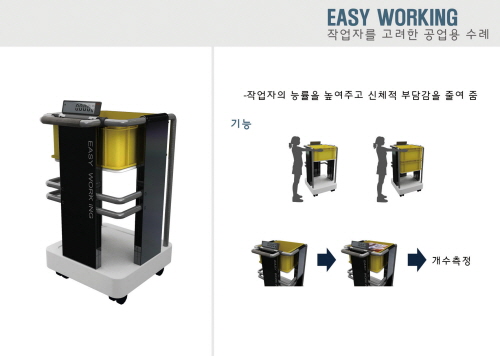 업무를 도와주는 공업용 수레